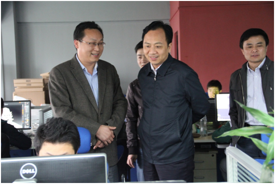 周厅长一行参观我司主要部门