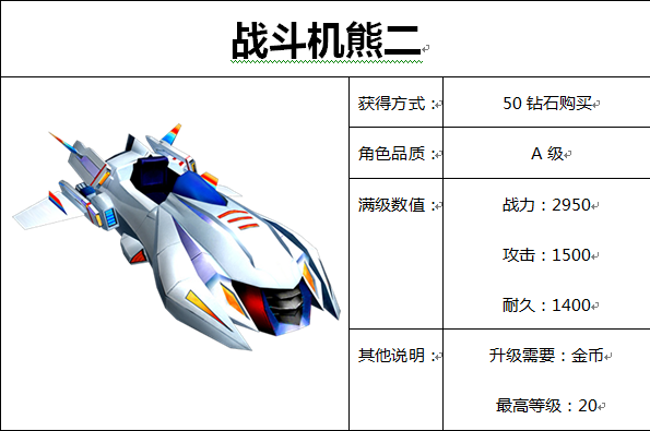 战斗机熊二